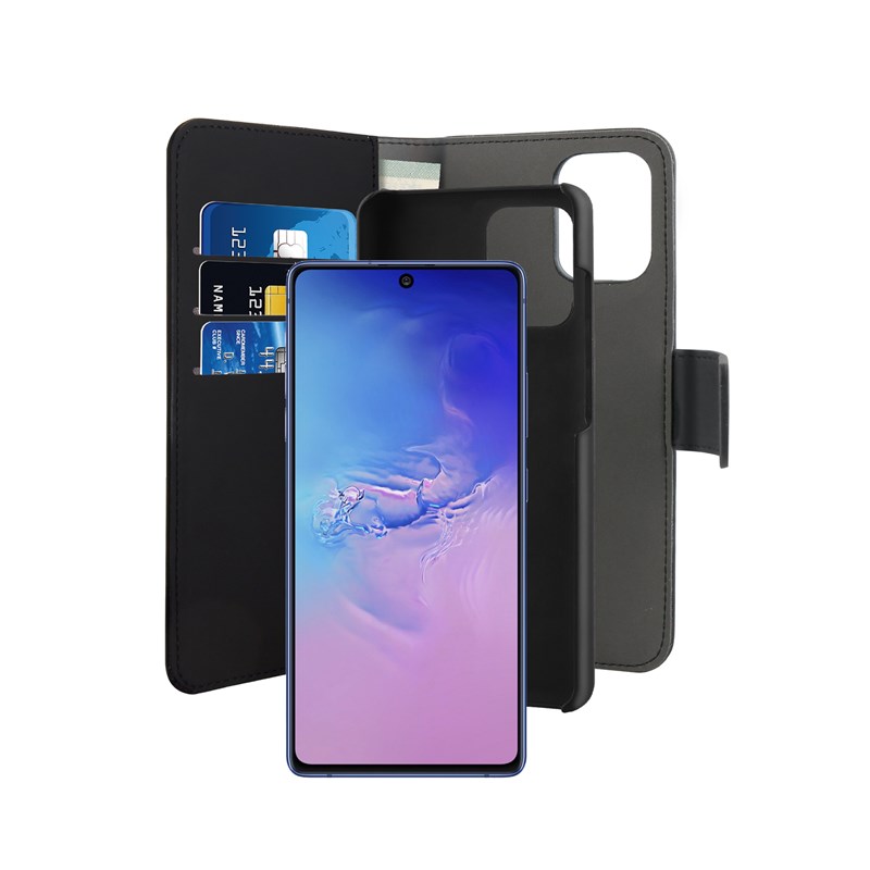 PURO Wallet Detachable - Etui 2w1 Samsung Galaxy S10 Lite (czarny)