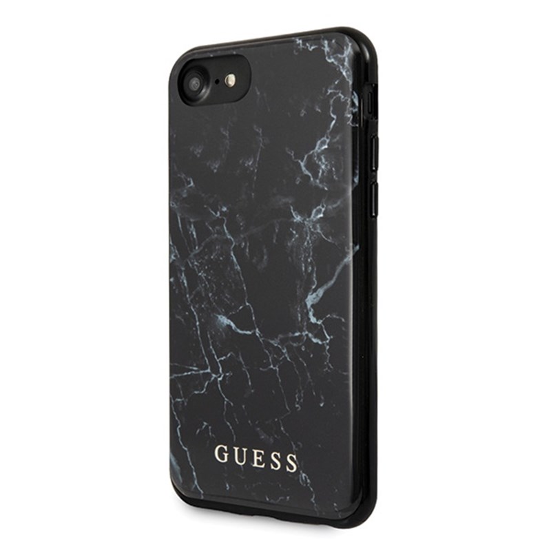 Guess Marble - Etui iPhone SE 2020 / 8 / 7 (Black)