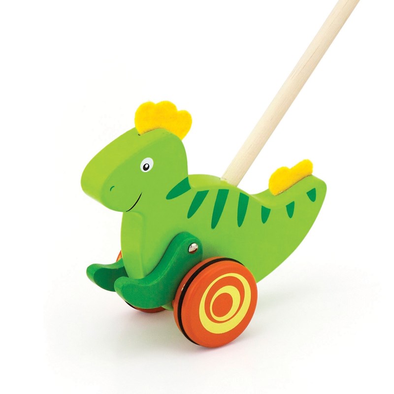Viga Toys - Drewniany pchacz dinozaur