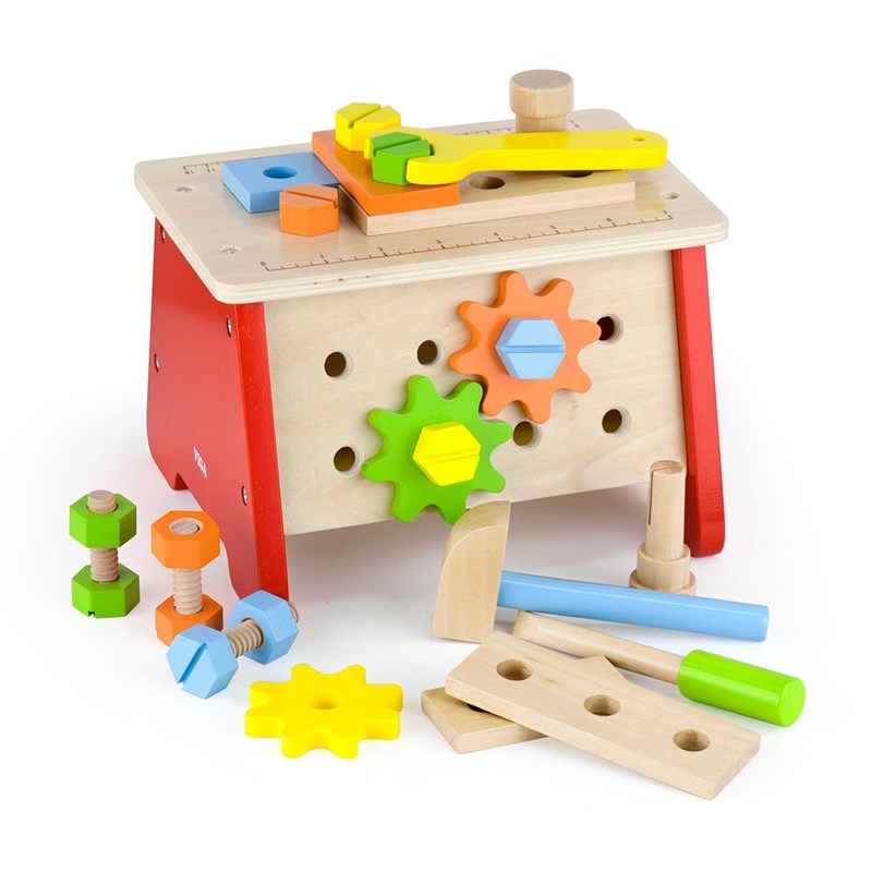 Viga Toys - Drewniany stół warsztatowy