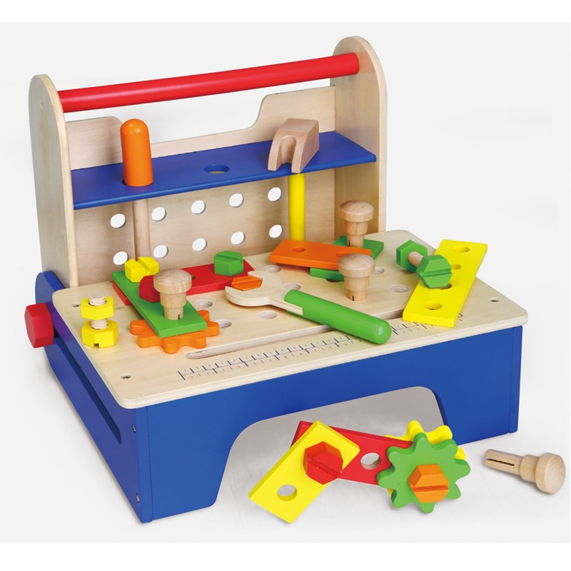 Viga Toys - Drewniany przybornik z narzędziami składany