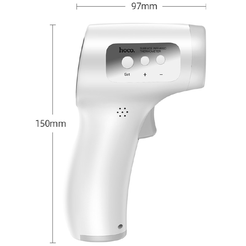 Hoco infrared thermometer - Bezdotykowy termometr na podczerwień (biały)
