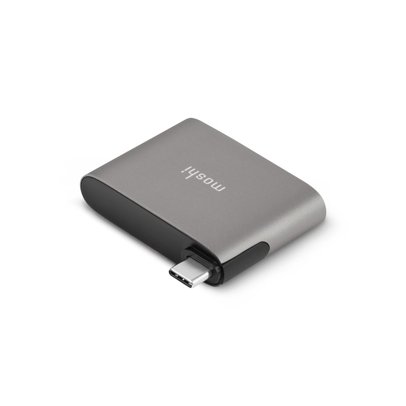 Moshi USB-C Adapter - Przejściówka do HDMI 4K i HDR z obsługą ładowania Power Delivery 60W (Titanium Gray)