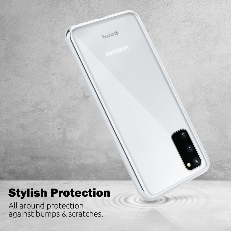 Crong Crystal Slim Cover - Etui Samsung Galaxy S20 (przezroczysty)