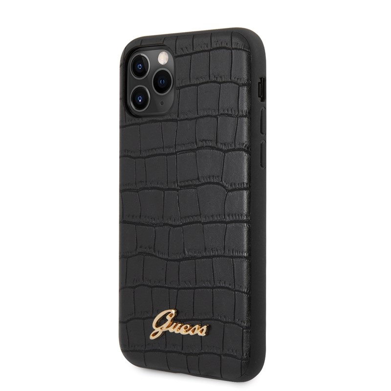 Guess Croco Case - Etui iPhone 11 Pro (Black)