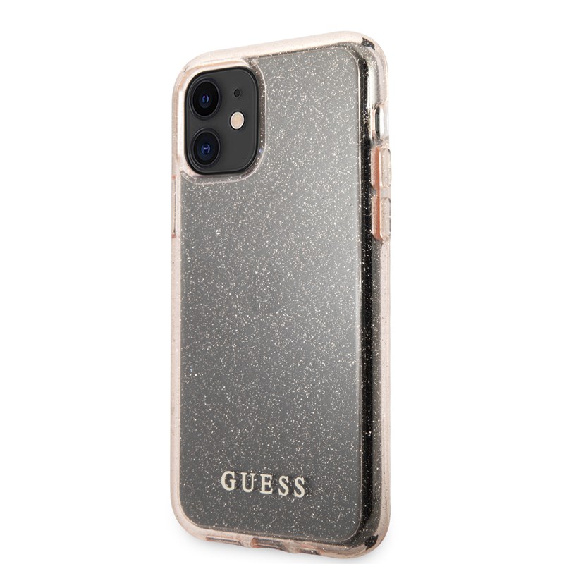 Guess Glitter Case - Etui iPhone 11 (Pink)