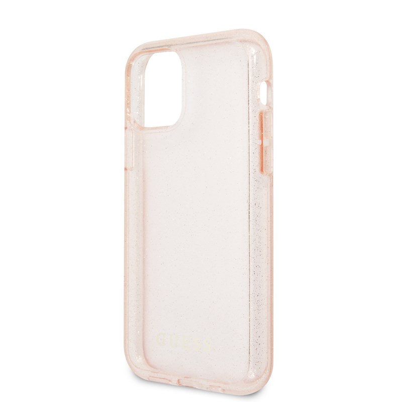 Guess Glitter Case - Etui iPhone 11 Pro Max (Pink)