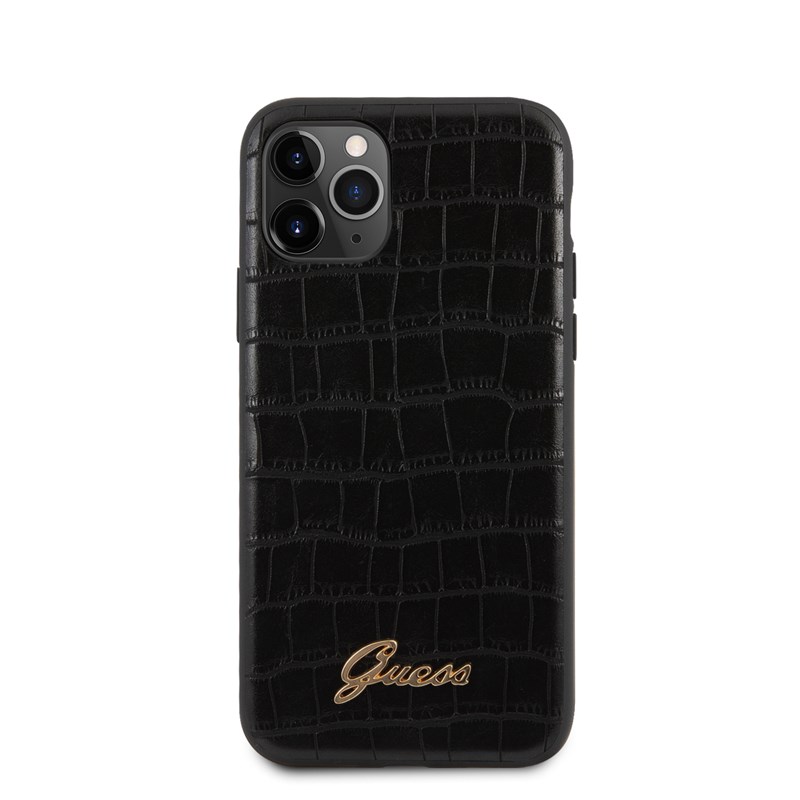 Guess Croco Case - Etui iPhone 11 Pro Max (Black)