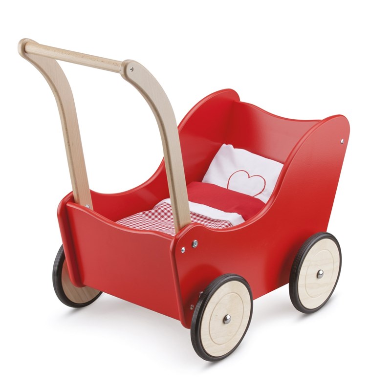 New Classic Toys - Wózek dla lalek czerwony