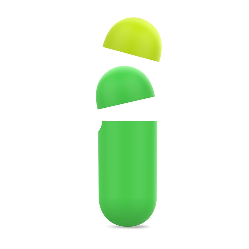 PURO ICON Fluo Case - Etui do Airpods 1 & 2 gen z dodatkową osłonką (Fluo Green + Fluo Yellow Cap)