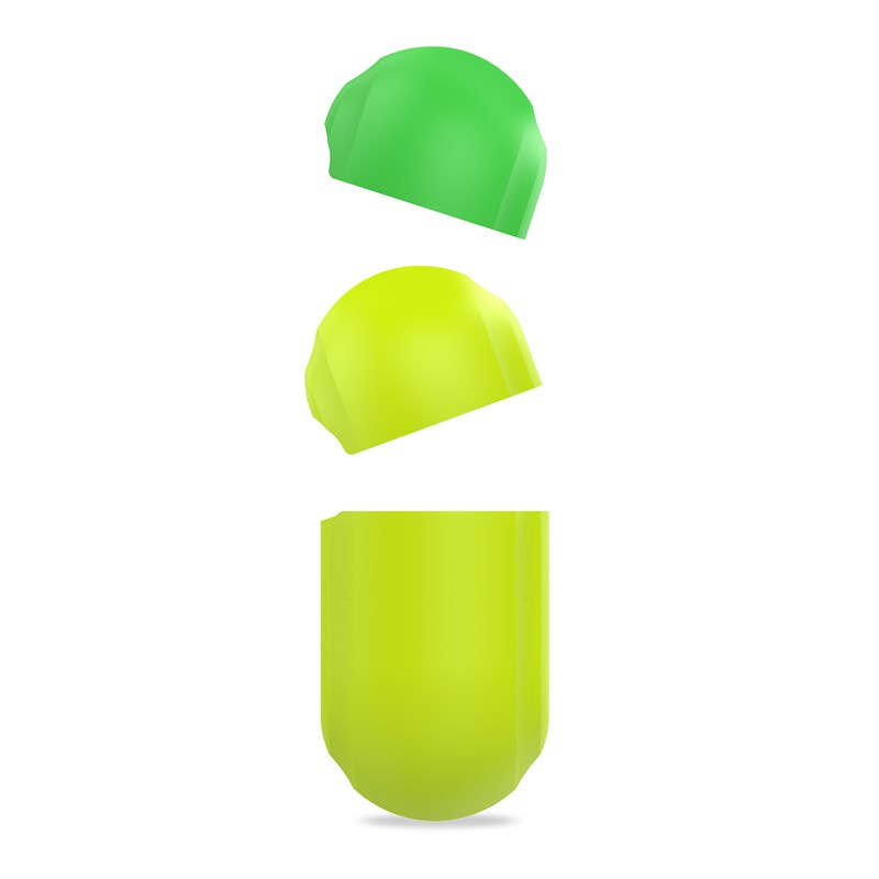 PURO ICON Fluo Case - Etui do Airpods Pro z dodatkową osłonką (Fluo Yellow + Fluo Green Cap)