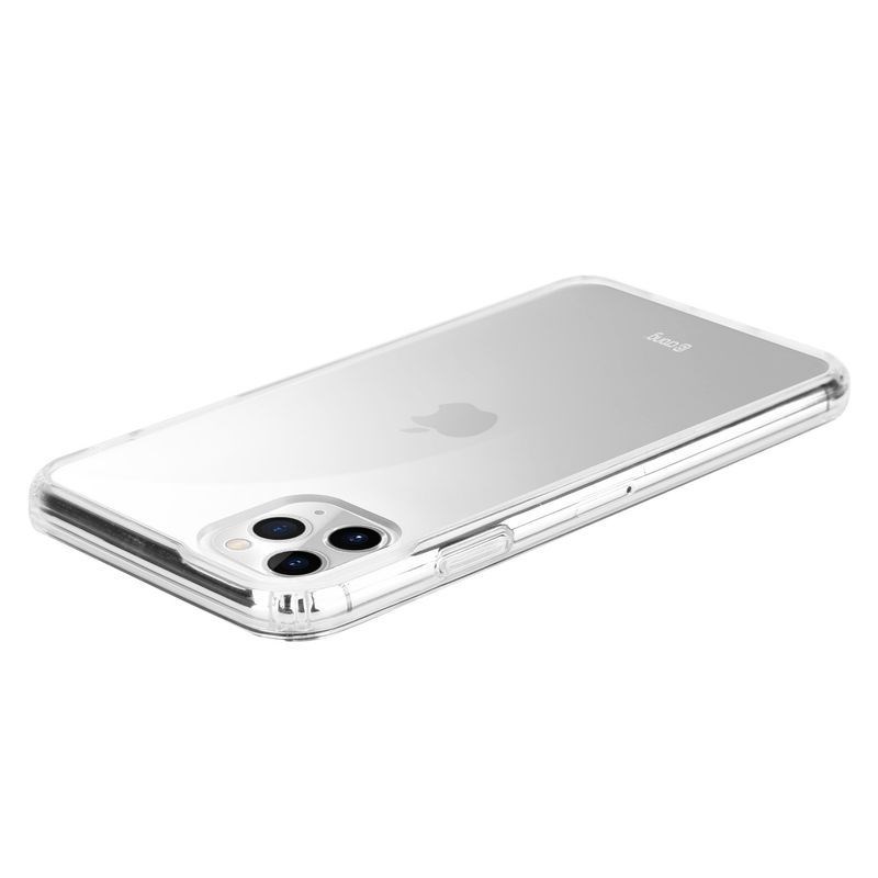 Crong Crystal Shield Cover - Zestaw etui iPhone 11 Pro (przezroczysty) + szkło hybrydowe 9H