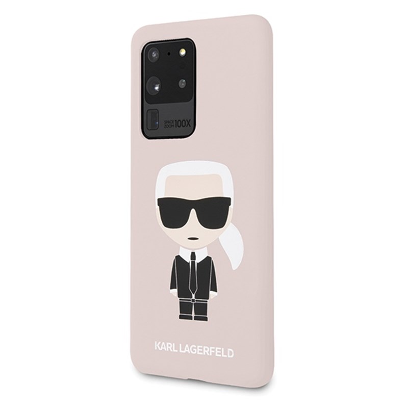 Karl Lagerfeld Fullbody Silicone Iconic - Etui Samsung Galaxy S20 Ultra (Light Pink)