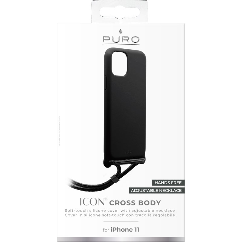 PURO ICON Cross Body - Etui iPhone 11 (czarny)