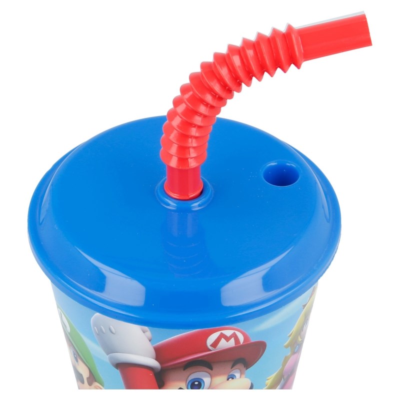 Super Mario - Kubek ze słomką 430 ml