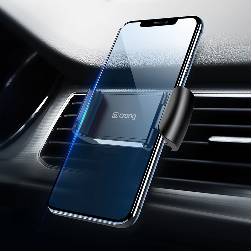 Crong Universal Smart Car Holder – Uniwersalny uchwyt samochodowy do telefonu 4"-6,5” (czarny)