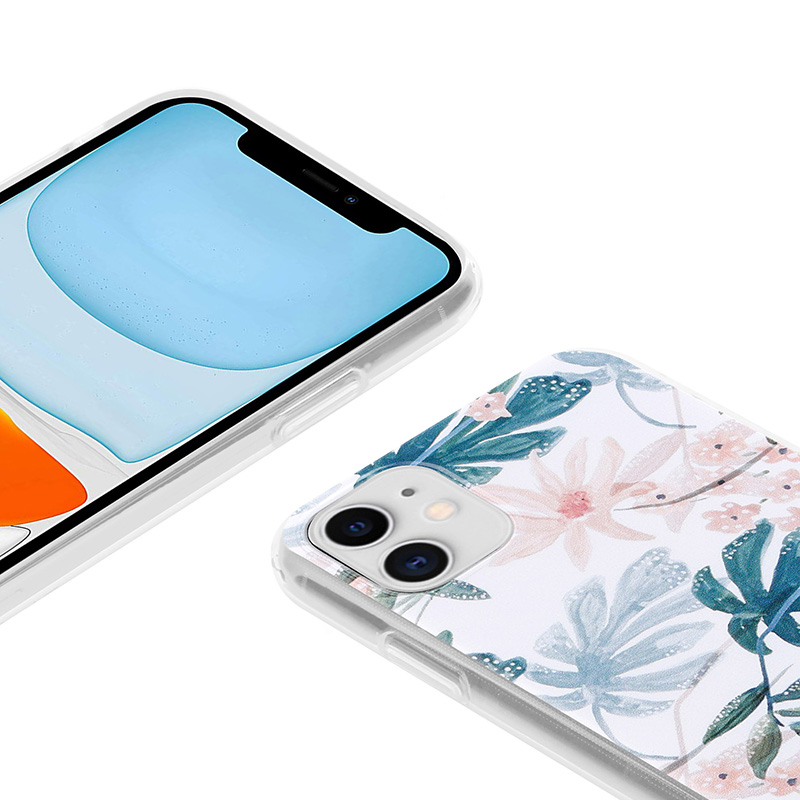 Crong Flower Case – Etui iPhone 11 (wzór 01)