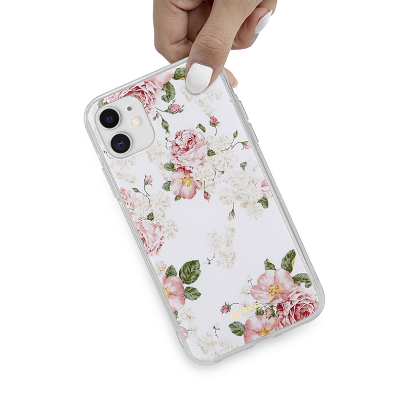 Crong Flower Case – Etui iPhone 11 (wzór 02)