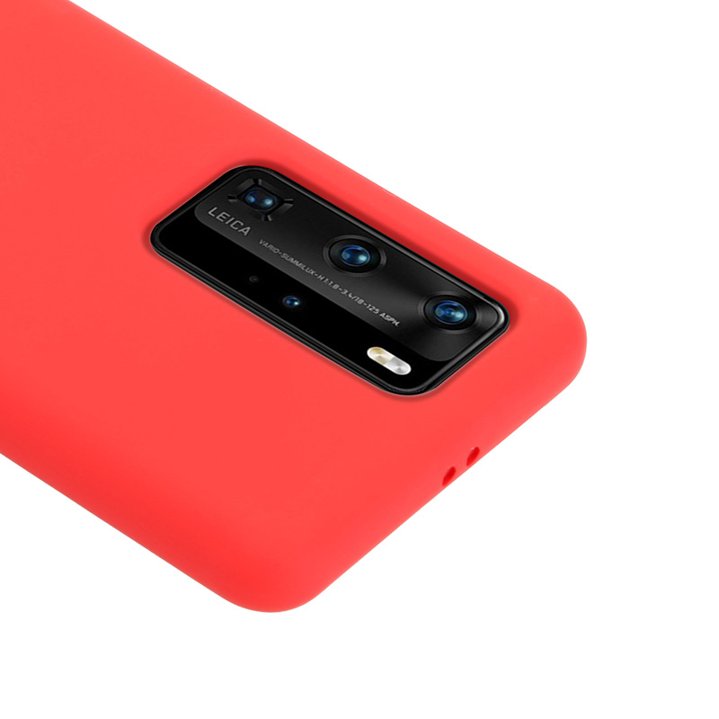 Crong Color Cover - Etui Huawei P40 Pro (czerwony)