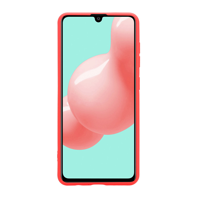 Crong Color Cover - Etui Samsung Galaxy A41 (czerwony)