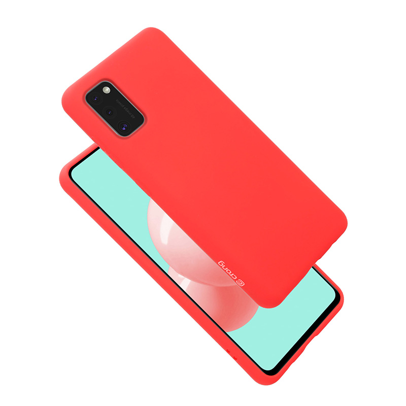 Crong Color Cover - Etui Samsung Galaxy A41 (czerwony)