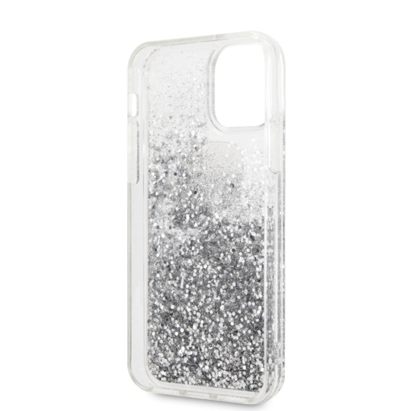 Karl Lagerfeld Liquid Glitter Hearts - Etui iPhone 11