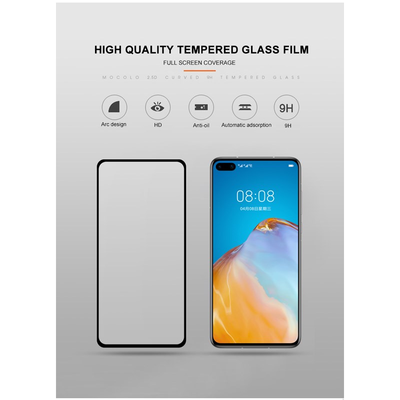 Mocolo 2.5D Full Glue Glass - Szkło ochronne Huawei P40