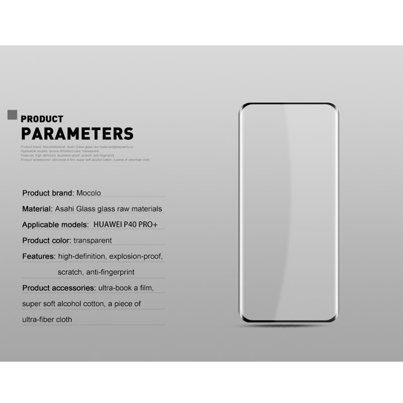 Mocolo 3D Glass - Szkło ochronne Huawei P40 Pro