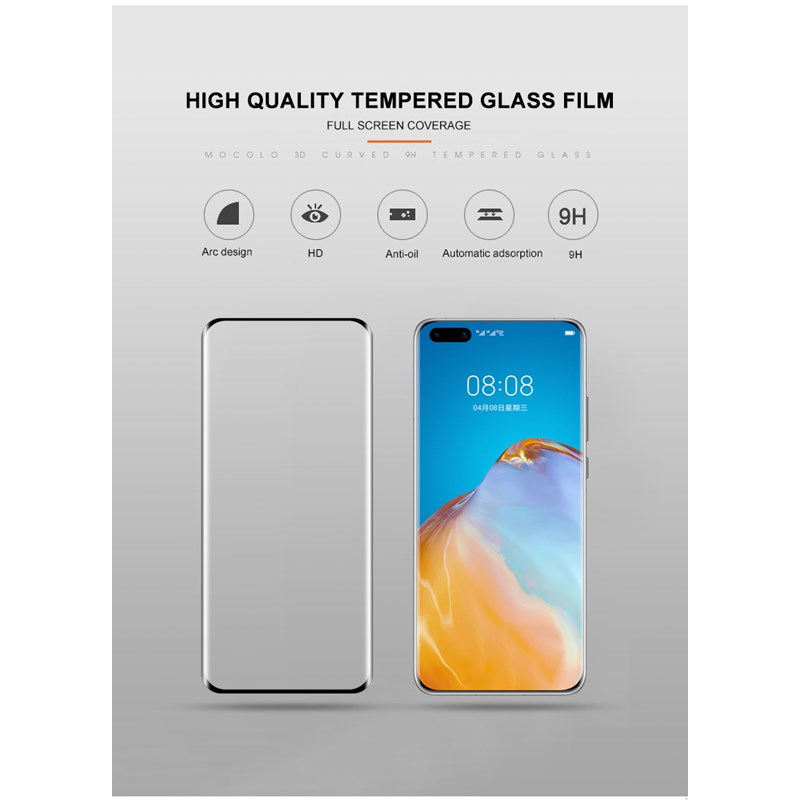 Mocolo 3D Glass Full Glue - Szkło ochronne Huawei P40 Pro
