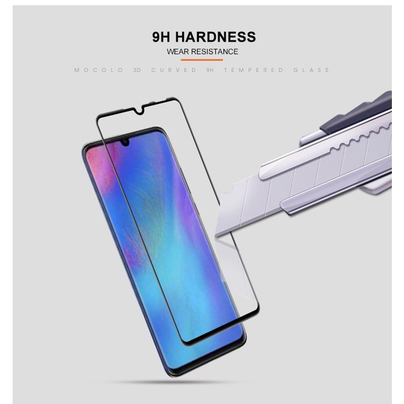 Mocolo 3D 9H Full Glue - Szkło ochronne na cały ekran Huawei P30 Lite (Black)