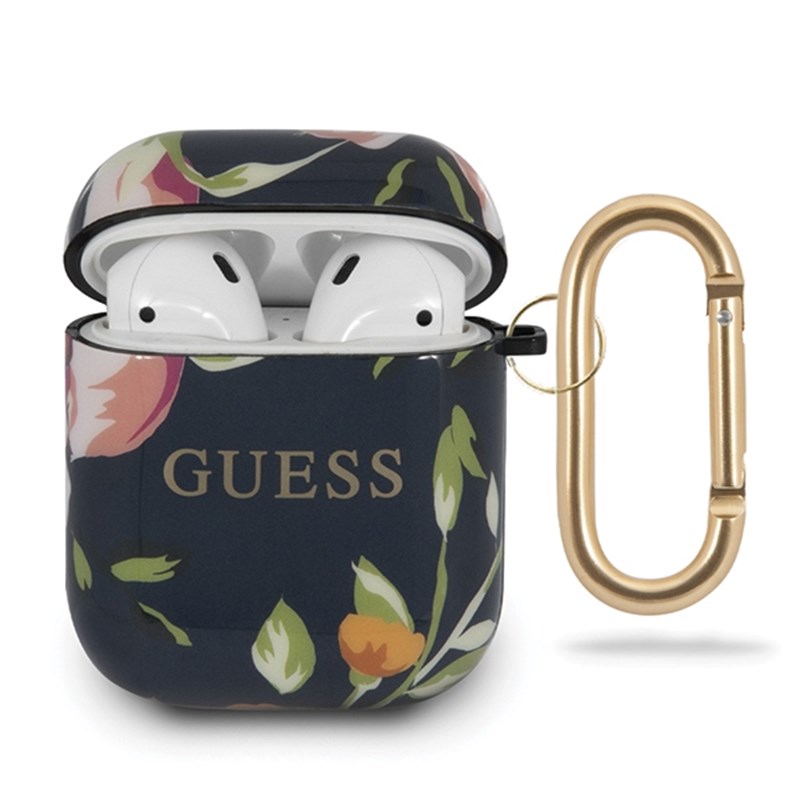 Guess Flower Collection N3 - Etui Airpods (Blue)