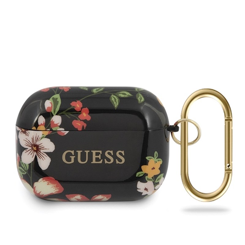 Guess Flower Collection N4 - Etui Airpods Pro (Black)
