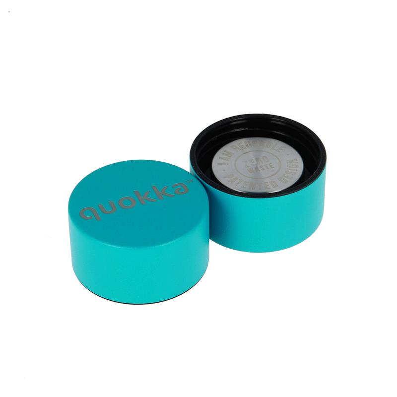 Quokka Solid - Butelka termiczna ze stali nierdzewnej 630 ml (Bold Turquoise)(Powder Coating)