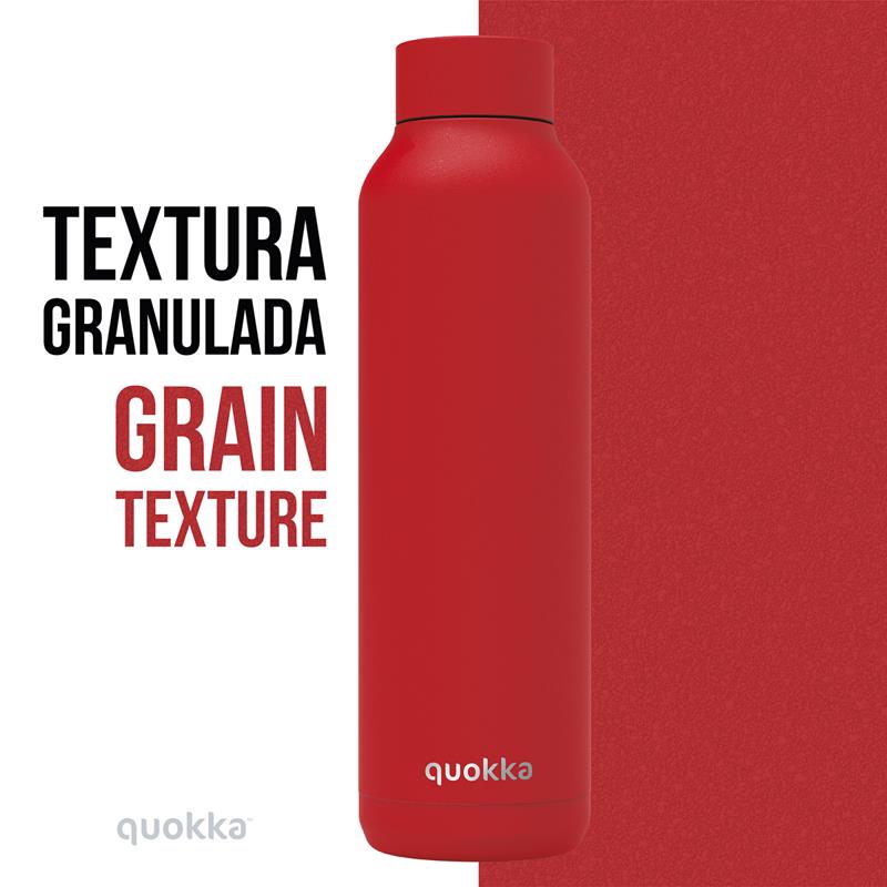 Quokka Solid - Butelka termiczna ze stali nierdzewnej 630 ml (Quartz Lava)(Powder Coating)
