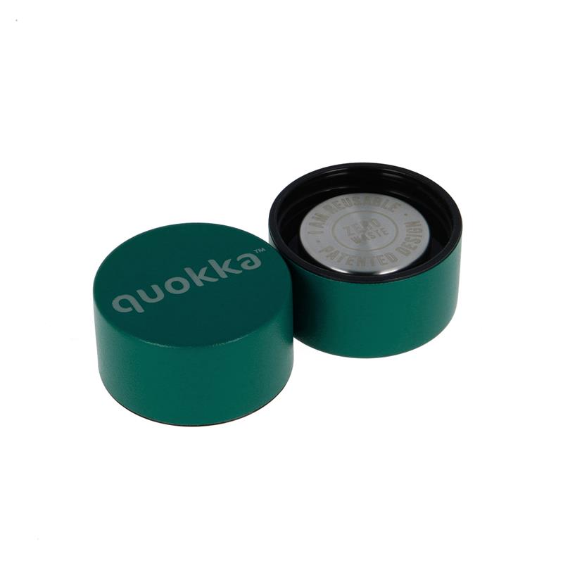 Quokka Solid - Butelka termiczna ze stali nierdzewnej 510 ml (Dark Forest)(Powder Coating)