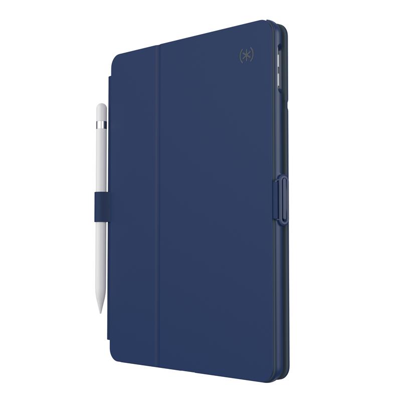 Speck Balance Folio - Etui iPad 10.2” 9 (2021) / 8 (2020) / 7 (2019) z powłoką MICROBAN (Coastal Blue/Charcoal Grey)