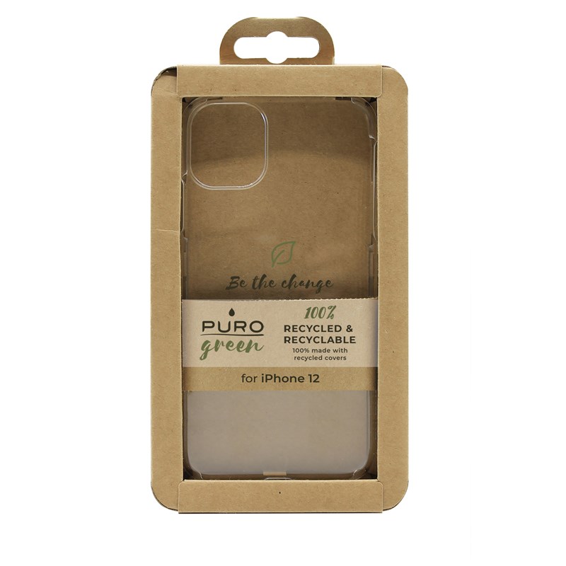 PURO Green Recycled Eco-friendly Cover - Ekologiczne etui iPhone 12 Mini (przezroczysty)