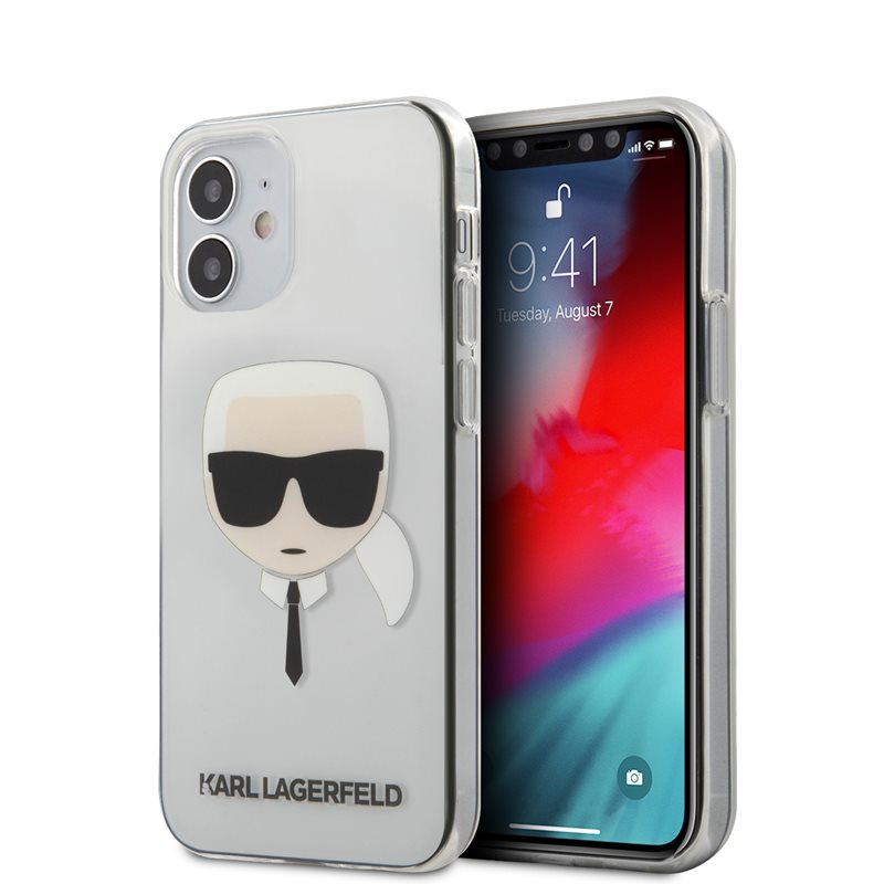Karl Lagerfeld Head - Etui iPhone 12 Mini (przezroczysty)