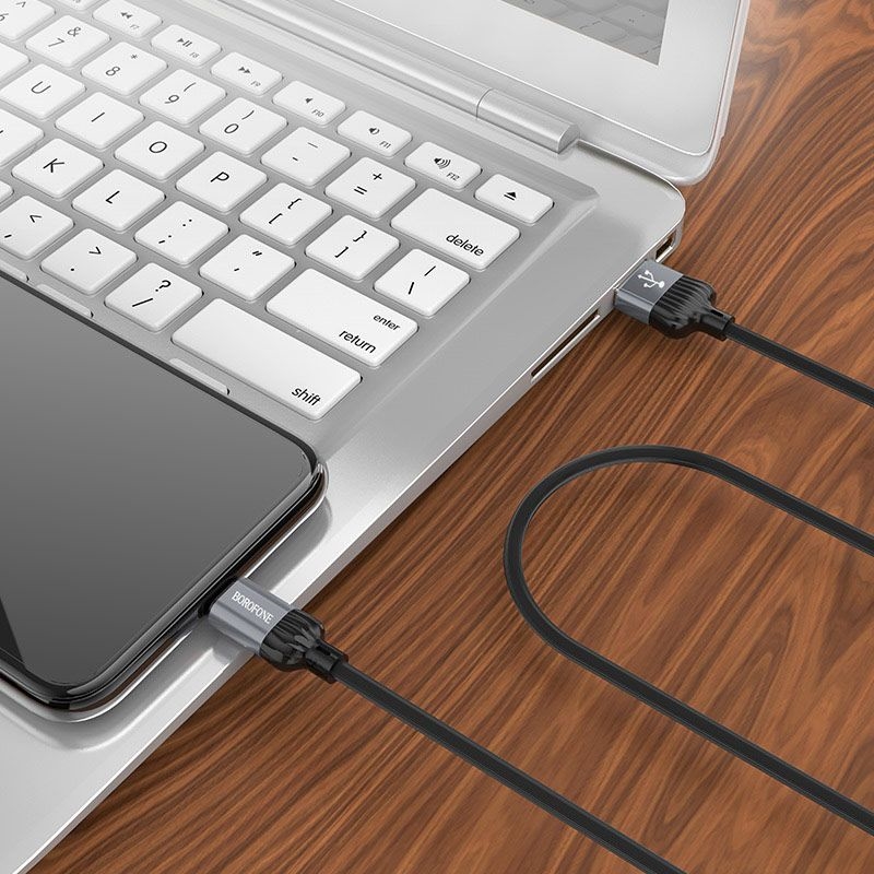 Borofone Diginity - kabel połączeniowy USB do Lightning 1m (czarny)