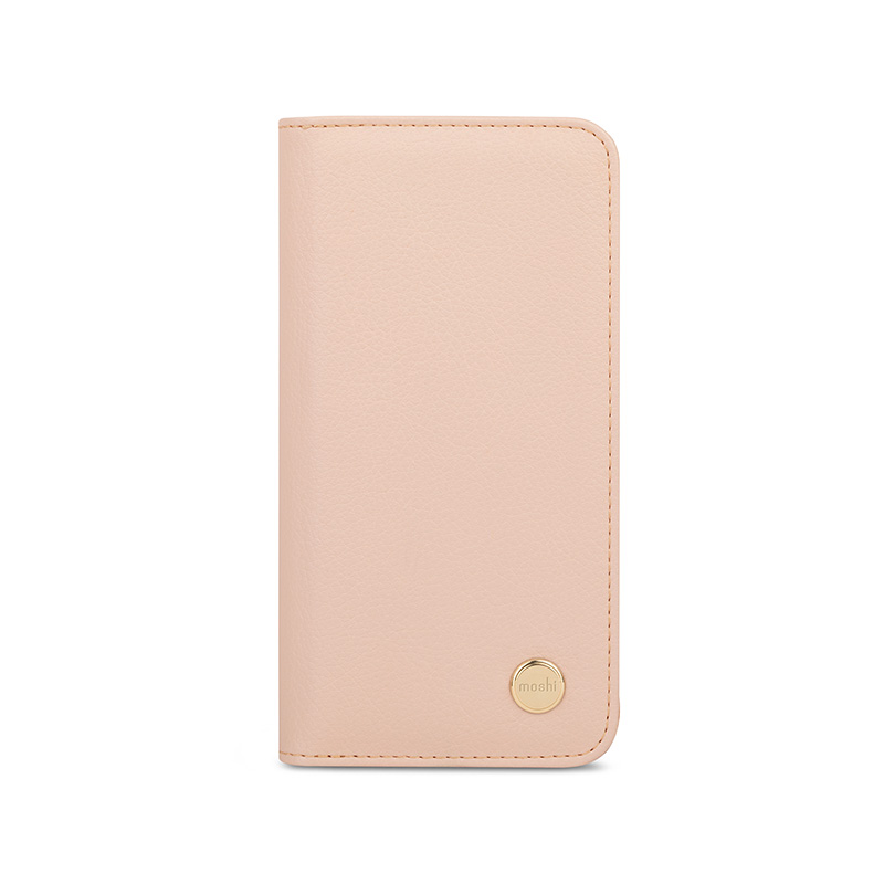 Moshi Overture - Etui 3w1 iPhone 12 Mini z kieszeniami na karty + stand up (system SnapTo) (Luna Pink)