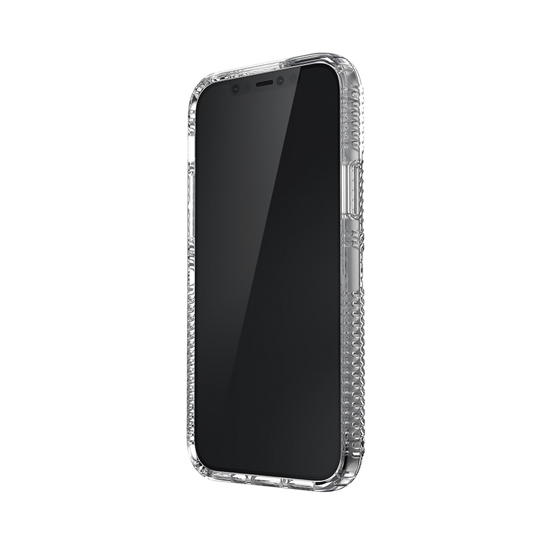 Speck Presidio Perfect-Clear with Grips - Etui iPhone 12 / iPhone 12 Pro z powłoką MICROBAN (Clear)