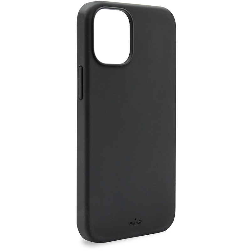 PURO ICON Cover - Etui iPhone 12 Pro Max z ochroną antybakteryjną (czarny)