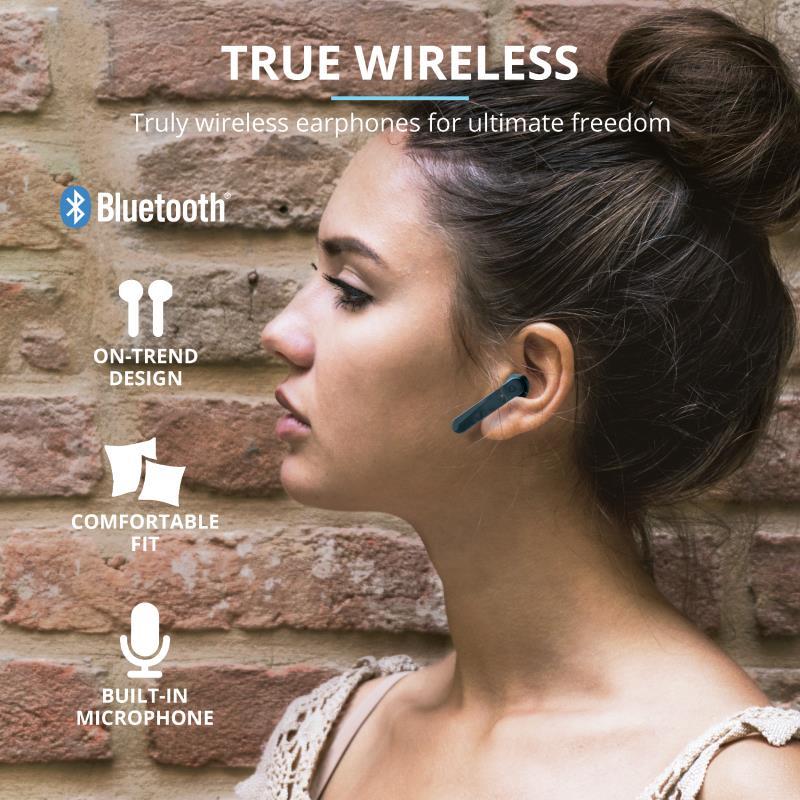 Trust Primo Touch - Słuchawki bezprzewodowe Bluetooth (niebieski)