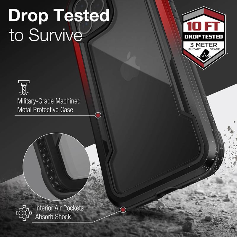 X-Doria Raptic Shield - Etui aluminiowe iPhone 12 Pro Max (Drop test 3m) (Gradient)
