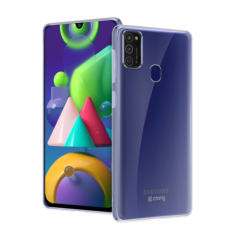Crong Crystal Slim Cover - Etui Samsung Galaxy M21 (przezroczysty)