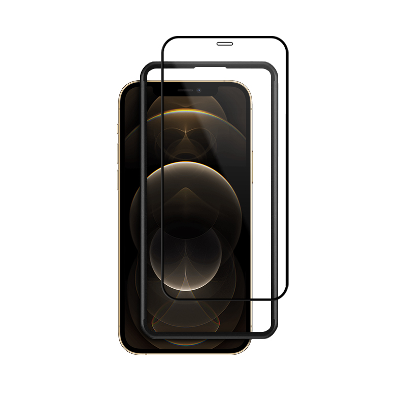 Crong Anti-Bacterial 3D Armour Glass – Szkło hartowane 9H na cały ekran iPhone 12 Pro Max + ramka instalacyjna