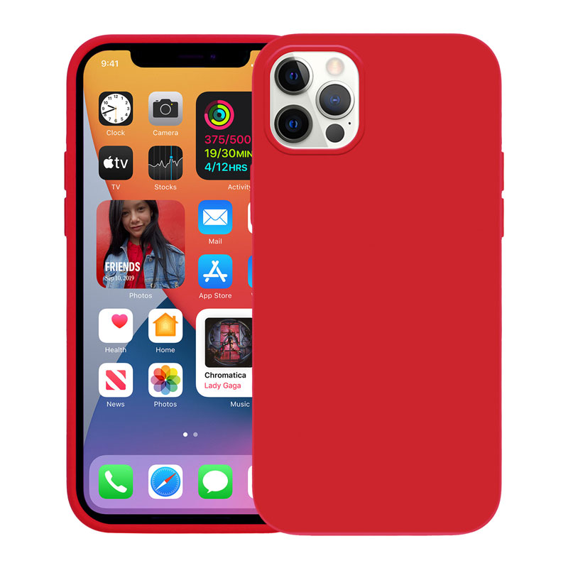 Crong Color Cover - Etui iPhone 12 Pro Max (czerwony)