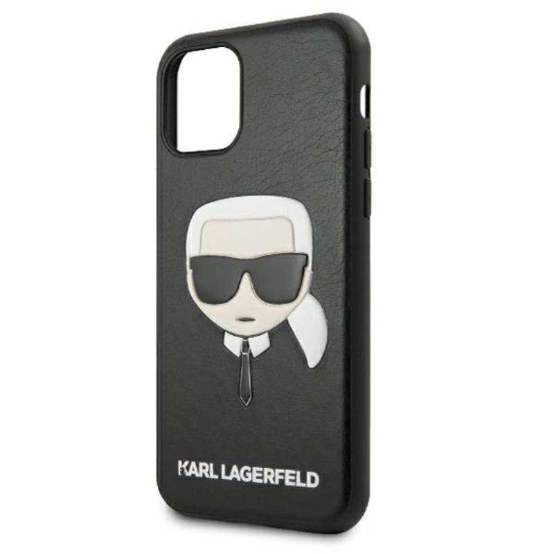 Karl Lagerfeld Silicone Ikonik Karl`s Head - Etui iPhone 11 Pro (czarny)