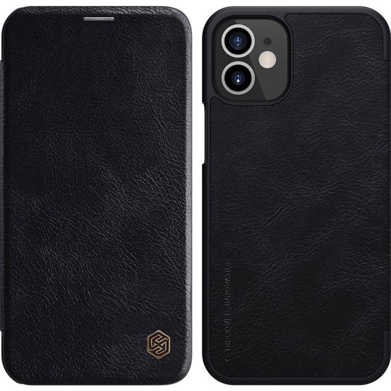 Nillkin Qin Leather Case - Etui Apple iPhone 12 Mini (Black)