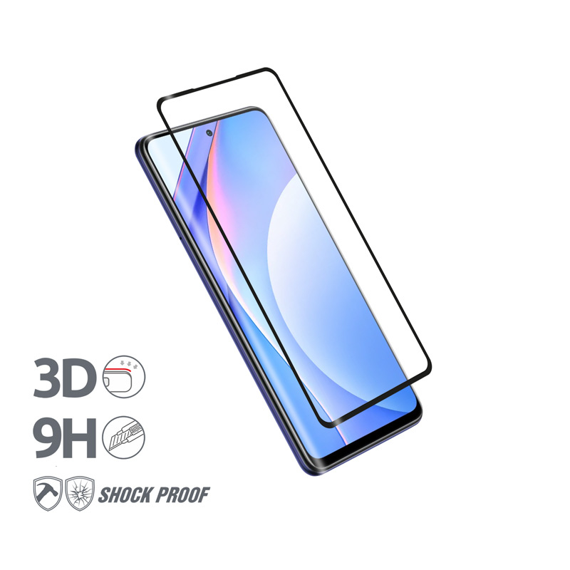 Crong 3D Armour Glass - Szkło hartowane 9H Full Glue na cały ekran Xiaomi Mi 10T Lite